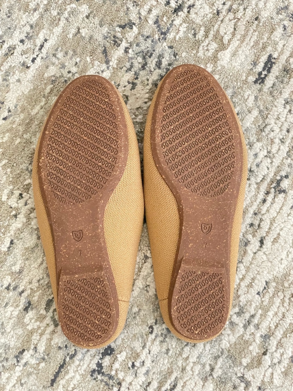 Rothy’s the lug loafer mule wren birdseye size 7 beige - Picture 6 of 9